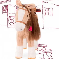 Cheval marron clair pour poupées jusqu'à 50 cm par Götz