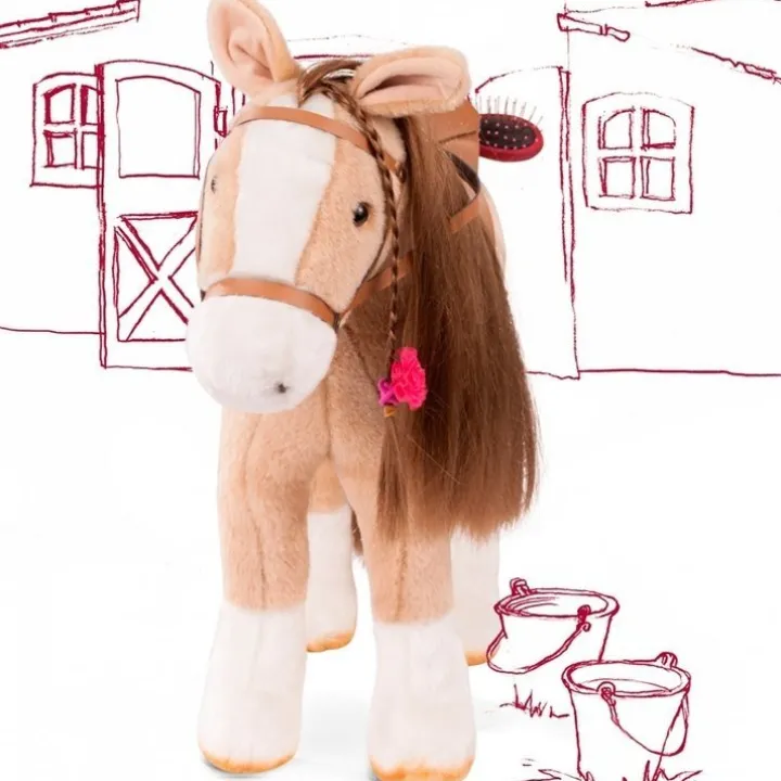 Cheval marron clair pour poupées jusqu'à 50 cm par Götz