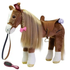 Cheval marron pour poupées jusqu'à 50 cm Götz