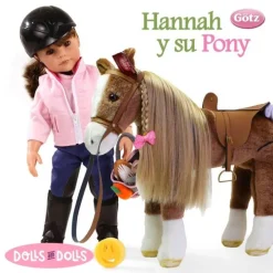 Cheval marron pour poupées jusqu'à 50 cm Götz