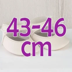 Compléments pour poupée Así 43 à 46 cm - Chaussons beiges pour poupées María, Pablo, Leo, Real Reborn et Limited Series