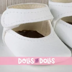 Compléments pour poupée Así 43 à 46 cm - Chaussons blancs pour poupées María, Pablo, Leo, Real Reborn et Limited Series