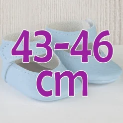 Compléments pour poupée Así 43 à 46 cm - Chaussons bleu clair pour poupées María, Pablo, Leo, Real Reborn et Série limitée