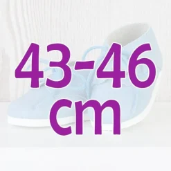 Compléments pour poupée Así 43 à 46 cm - Chaussures bleues pour poupée María, Pablo, Leo et série limitée