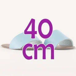 Compléments pour poupée Así 40 cm - Tongs bleu clair pour poupée Sabrina