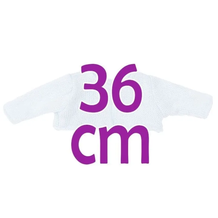 Compléments pour poupée Así 36 cm - Veste tricotée bleu clair pour poupée Koke