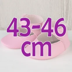 Compléments pour poupée Así 43 à 46 cm - Chaussons roses pour poupées María, Pablo, Leo, Real Reborn et Limited Series