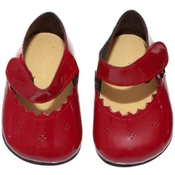 Compléments pour poupée Así 43 à 46 cm - Chaussures bordeaux rouges pour poupée María, Pablo, Leo et série limitée