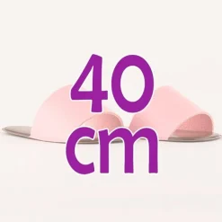 Compléments pour poupée Así 40 cm - Tongs roses pour poupée Sabrina