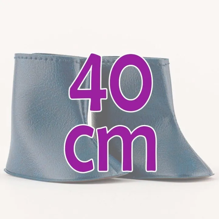 Compléments pour poupée Así 40 cm - Bottes bleues pour poupée Sabrina