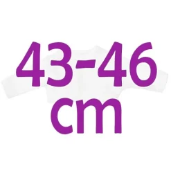 Compléments pour poupée Así 43 à 46 cm - Veste tricotée blanche pour poupée María, Pablo, Leo et série limitée