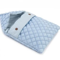 Compléments pour poupée Así 36 cm - Gigoteuse bleu moyen avec étoiles blanches