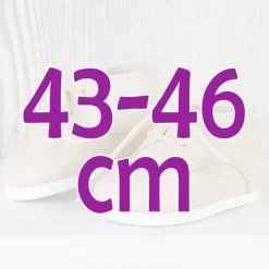 Compléments pour poupée Así 43 à 46 cm - Chaussures beiges pour poupée María, Pablo, Leo et série limitée