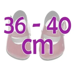 Compléments pour poupée Así 36 à 40 cm - Chaussures grenat pour poupée Guille, Koke et Nelly