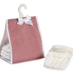 Compléments pour poupée Así - Porte-couche harper rose avec étoiles blanches