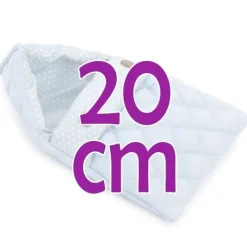 Compléments pour poupée Así 20 cm - Petit sac de couchage bleu avec étoiles blanches