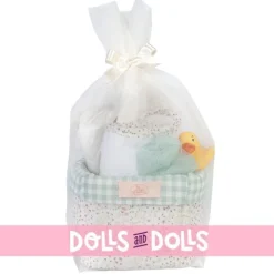 Compléments pour poupée Asi - Así Dreams - Collection Cloe - Panier d'accessoires de salle de bains 36-50 cm