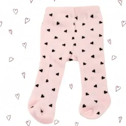 Compléments pour poupée Götz 36-50 cm - Collants roses avec coeurs