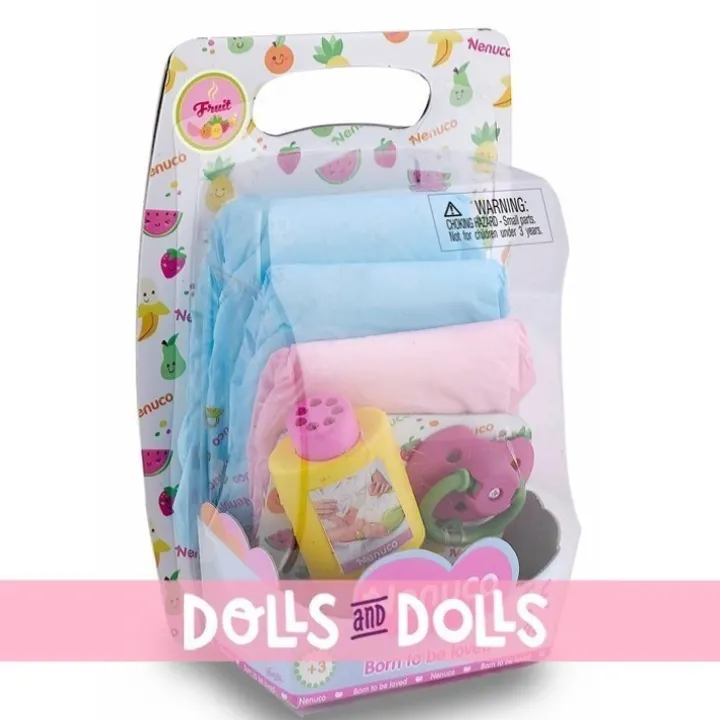 Compléments pour poupée Nenuco 42 cm - Couches colorées