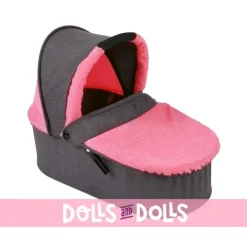 Emotion 2 en 1 landau de poupée 77 cm - Combinaison chaise et nacelle - Bayer Chic 2000 - Corail-Gris