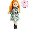 Ensemble de poupée Paola Reina 45 cm - Soy Tú - Becca - Robe bleue à fleurs