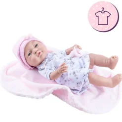 Ensemble de poupée Paola Reina 45 cm - Bebitos - Ensemble avec chiots et couverture