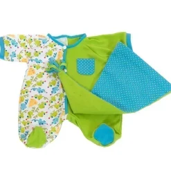 Ensemble de poupée Rubens Barn 45 cm - Rubens Baby - Pyjama vert