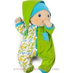 Ensemble de poupée Rubens Barn 45 cm - Rubens Baby - Pyjama vert