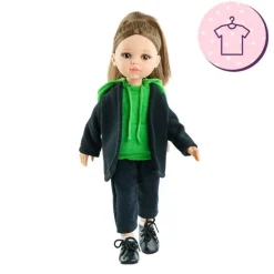 Ensemble pour poupée Paola Reina 32 cm - Las Amigas - Berta - Ensemble noir-vert