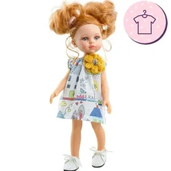 Ensemble pour poupée Paola Reina 32 cm - Las Amigas - Robe imprimée Dasha