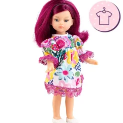 Ensemble pour poupée Paola Reina 21 cm - Las Miniamigas - Martina - Robe à fleurs colorées