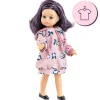 Ensemble pour poupée Paola Reina 21 cm - Las Miniamigas - Maria José - Robe rose avec pandas