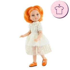 Ensemble pour poupée Paola Reina 32 cm - Las Amigas Articulée - Anita - Robe beige