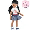 Ensemble pour poupée Paola Reina 32 cm - Las Amigas - Caya - T-shirt lapin et jupe en jean