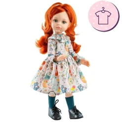 Ensemble pour poupée Paola Reina 32 cm - Las Amigas - Robe à fleurs Cristi