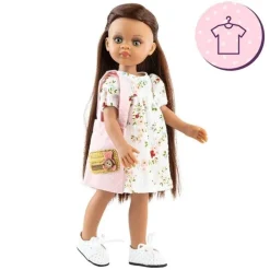 Ensemble pour poupée Paola Reina 32 cm - Las Amigas - Robe fleurie et sac Simona