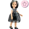 Ensemble pour poupée Paola Reina 32 cm - Las Amigas Funky - Ani - Robe noire aux formes géométriques