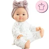 Ensemble pour poupée Paola Reina 34 cm - Gordis - Alessandra - Robe blanche naturelle