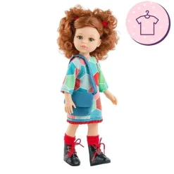 Ensemble pour poupée Paola Reina 32 cm - Las Amigas - Virgi - Robe et sac Hexagones