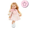 Ensemble pour poupée Paola Reina 32 cm - Las Amigas - Conchi - Robe avec manteau à carreaux rose