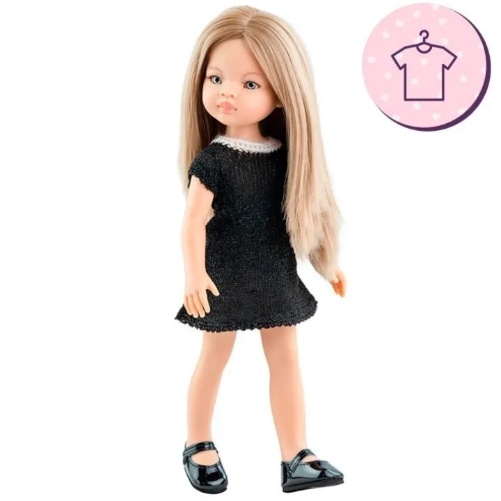 Ensemble pour poupée Paola Reina 32 cm - Las Amigas - Robe "Manica" noire