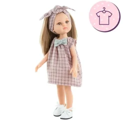Ensemble pour poupée Paola Reina 32 cm - Las Amigas - Pili - Set carré rose
