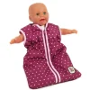 Gigoteuse pour poupées jusqu'à 55 cm - Bayer Chic 2000 - Pois rose framboise