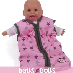 Gigoteuse pour poupées jusqu'à 55 cm - Bayer Chic 2000 - Etoiles grises