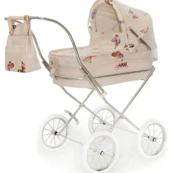 Housse de pluie beige pour landau de poupée ronde Bebelux