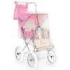 Housse de pluie rose pour poussette de poupée Big Bebelux