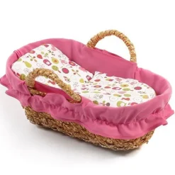 Panier de transport de poupée - Bayer Chic 2000 - Imprimé rose