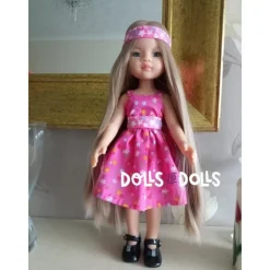 Patron téléchargeable Dolls And Dolls pour poupées Las Amigas - Robe à volants