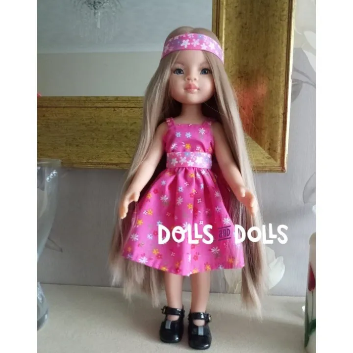 Patron téléchargeable Dolls And Dolls pour poupées Las Amigas - Robe à volants