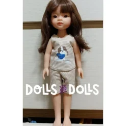 Patron téléchargeable Dolls And Dolls pour poupées Las Amigas - Short avec chemisier